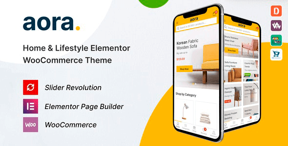 Aora 1.2.7 – Home & Lifestyle Elementor WooCommerce Theme