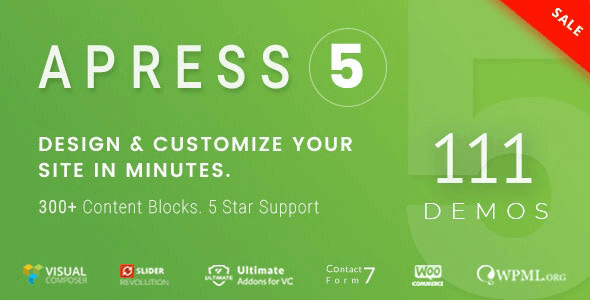 Apress 6.0.6 NULLED – Responsive Multi-Purpose Theme