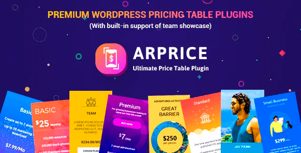 ARPrice 4.0.2 NULLED – WordPress Pricing Table