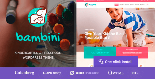 Bambini 1.1.3 – Kindergarten & Pre-School Theme