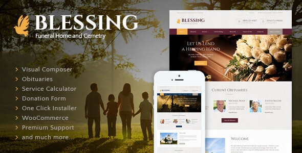 Blessing 3.2.6 – Funeral Home WordPress Theme