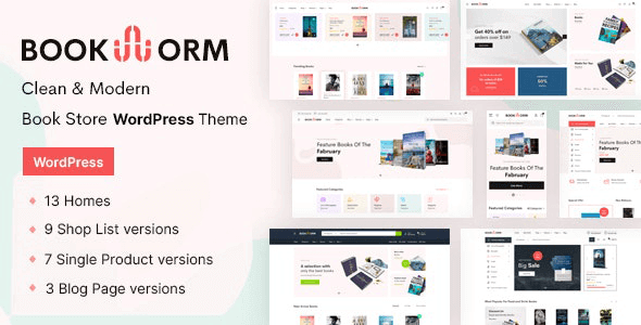 Bookworm 1.1.3 – Bookstore & Bookshop WooCommerce Theme