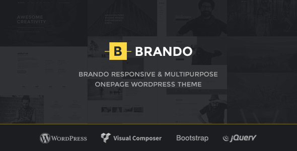 Brando 2.0 NULLED – Responsive and Multipurpose OnePage WordPress Theme