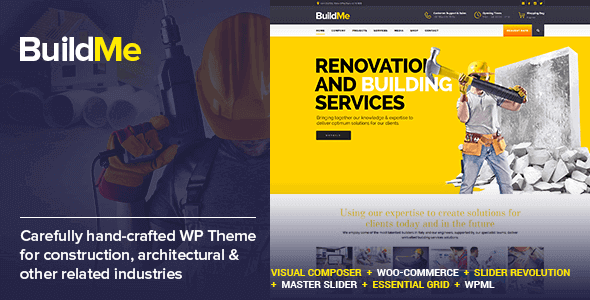 BuildMe 5.2 NULLED – Construction & Architectural WP Theme