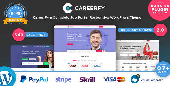 Careerfy 9.2.6 – Job Board WordPress Theme