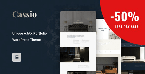 Cassio 2.8.8 – AJAX Portfolio WordPress Theme