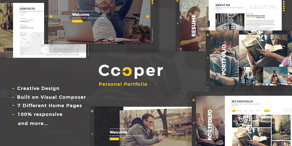 Cooper 5.2 NULLED – Creative Responsive Personal Portfolio WordPress Theme