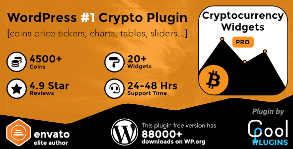 Cryptocurrency Widgets Pro 3.4.1 NULLED – WordPress Crypto Plugin