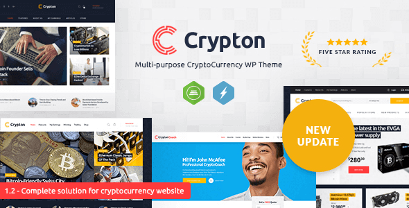 Crypton 1.7.4.1 – A Multi-Purpose Cryptocurrency WordPress Theme