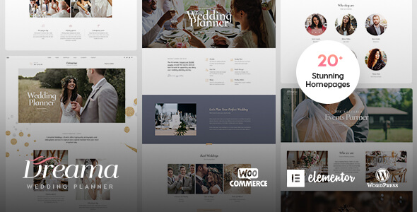 Dreama 1.2.3 – Engagement & Wedding Planner WordPress Theme