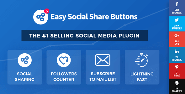 Easy Social Share Buttons 8.6.2 NULLED