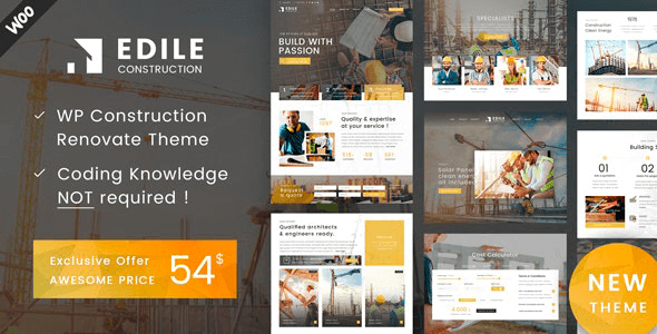 Edile 1.9 – Construction WordPress Theme