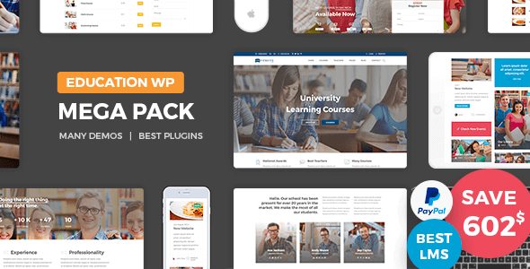 Education Pack 2.7 – Education Learning Theme WP