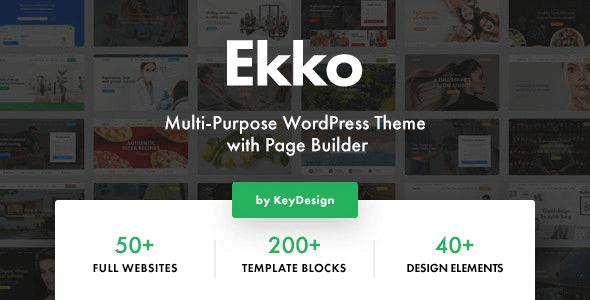 Ekko 3.6 NULLED – Multi-Purpose WordPress Theme with Page Builder