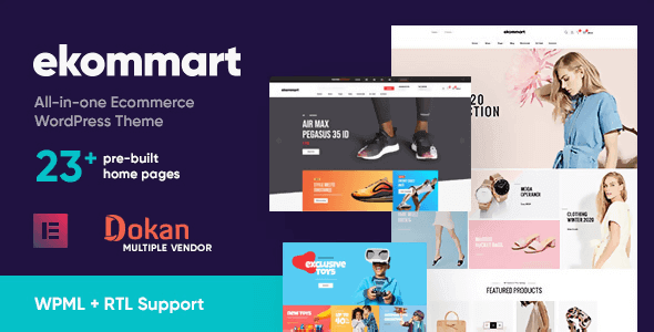 Ekommart 3.8.2 – All-in-one eCommerce WordPress Theme