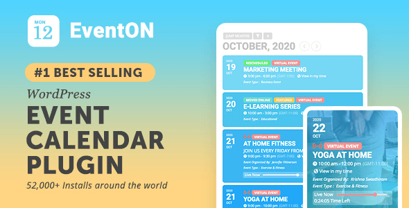 EventOn 4.1.2 NULLED – WordPress Event Calendar Plugin