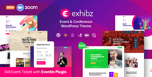 Exhibz 2.5.0 – Event Conference WordPress Theme