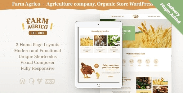 Farm Agrico 1.3.4 – Agricultural Business & Organic Food WordPress Theme