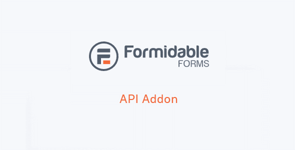 Formidable API Addon 1.12