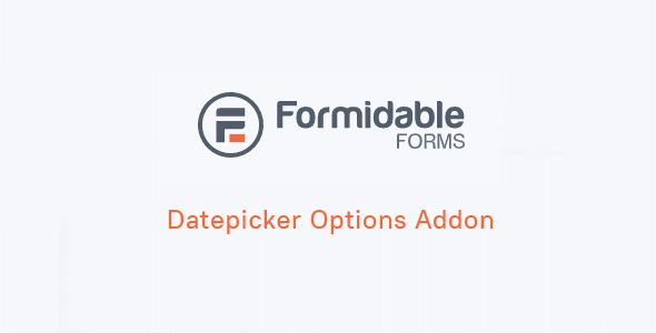 Formidable Datepicker Options Addon 1.06