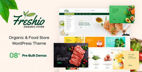 Freshio 2.1.9 – Organic & Food Store WordPress Theme