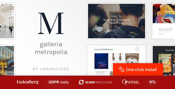 Galleria Metropolia 1.1.9 – Art Museum & Exhibition Gallery Theme