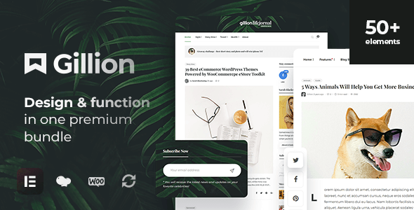 Gillion 4.3.4 – Multi-Concept Magazine, News, Review WordPress Theme