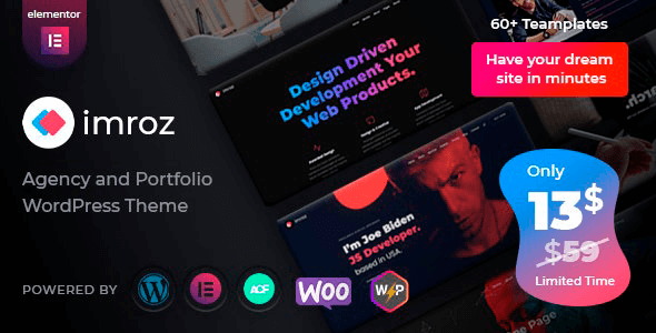 Imroz 1.3.0 – Agency & Portfolio Theme