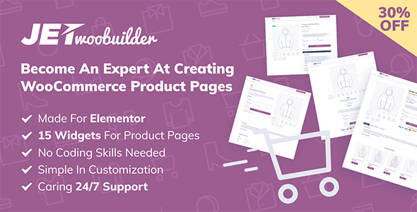 JetWooBuilder 2.0.4 – WooCommerce Page Builder Addon for Elementor