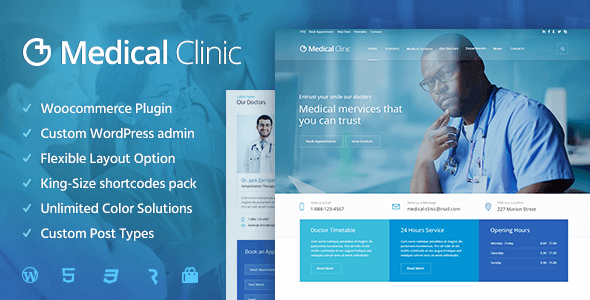 Medical Clinic 1.2.8 – Health & Doctor Medical WordPress Theme