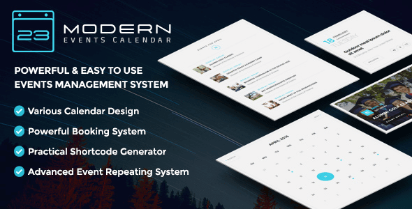 Modern Events Calendar 6.6.10 – Responsive Event Scheduler & Booking For WordPress