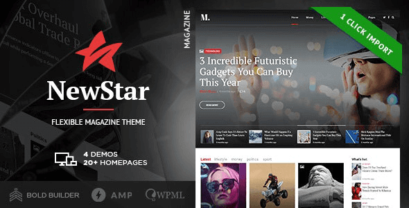 NewStar 1.3.5 – Magazine & News WordPress Theme