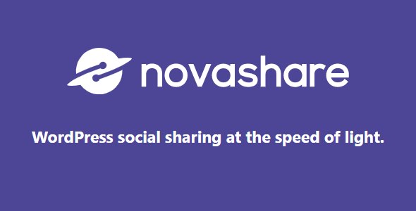 Novashare 1.3.4 – Lightweight and fast social media sharing plugin