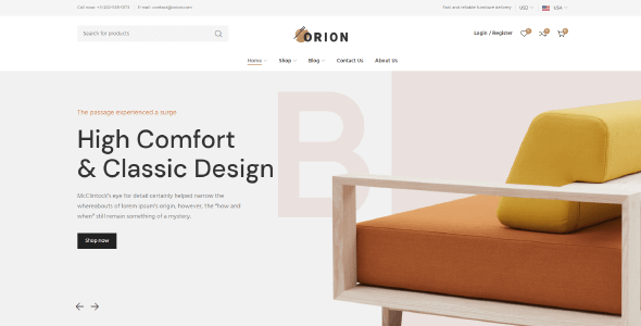 Orion 1.3.2 NULLED – eCommerce Theme for Furniture, Handmade and Decor