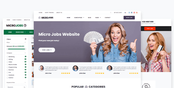 PremiumPress Micro Jobs Theme 10.8.7 NULLED