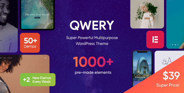 Qwery 1.5.0.4 NULLED – Multi-Purpose Business WordPress Theme + RTL