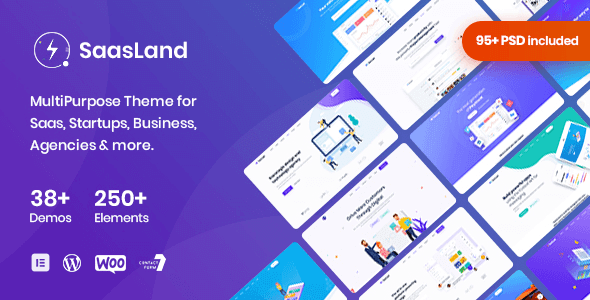 SaasLand 3.5.6 NULLED – MultiPurpose WordPress Theme for Saas & Startup