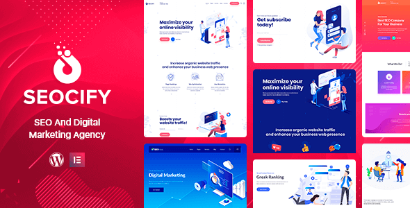 Seocify 3.3 – SEO Digital Marketing Agency WordPress Theme