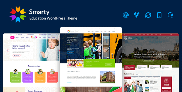 Smarty 3.4.9 NULLED – Kindergarten School University College Learning & Education WordPress Theme