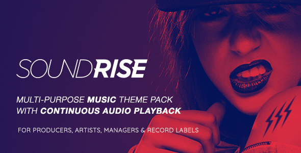 SoundRise 1.5.9 – Artists, Producers and Record Labels WordPress Theme