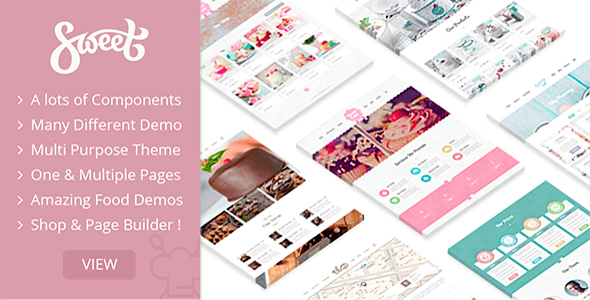 Sweet Cake 6.5 – WP Theme For Bakery Yogurt Chocolate & Coffee Shop