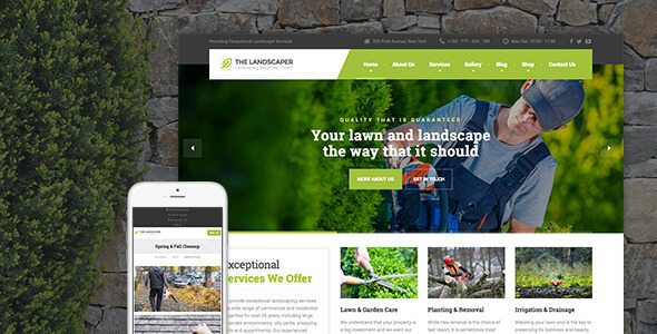 The Landscaper 3.1.1 – Lawn & Landscaping WP Theme