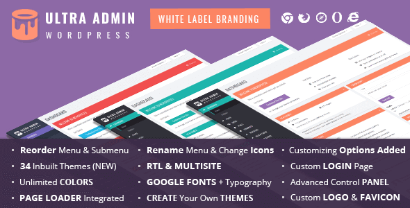 Ultra WordPress Admin Theme 11.4