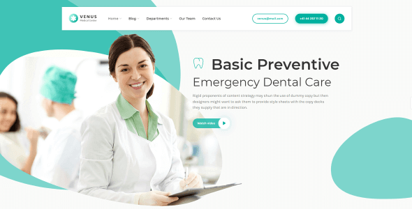 Venus 1.3.2 NULLED – Modern Theme for Medicine and Clinics Websites