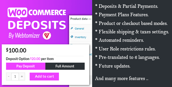 WooCommerce Deposits 4.1.2 – Partial Payments Plugin