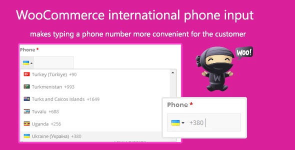 WooCommerce International Phone Input 2.1.4