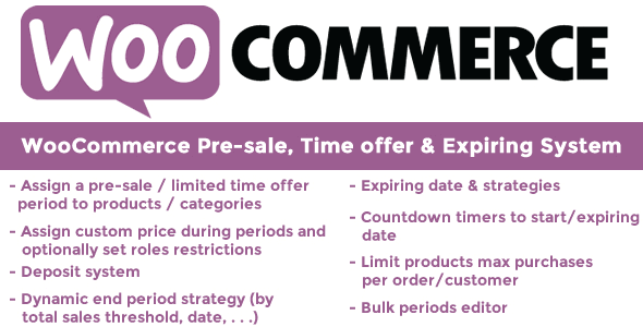 WooCommerce Pre-sale Time offer & Expiring System 11.2 NULLED