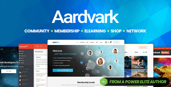 Aardvark 4.41 – BuddyPress Membership & Community Theme