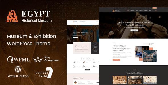 Egypt 2.1 – Museum & Exhibition WordPress Theme