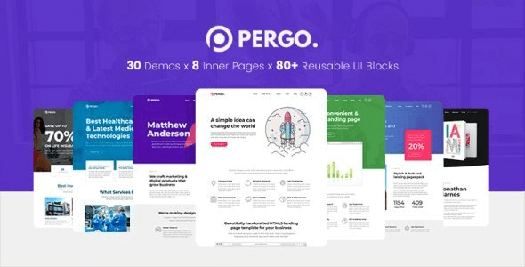 Pergo 1.8.0 – Multipurpose Landing Page WordPress Theme